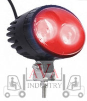 СИГНАЛЬНАЯ ФАРА  КРАСНОГО ЦВЕТА БОЛЬШОЙ ИНТЕНСИВНОСТИ  - RED SPOT 10-80 В, 20 Вт.